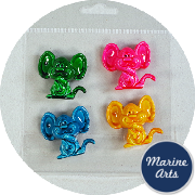 8041-P8 - Coloured Mice - 4 Pack